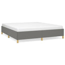 Boxspring sengeramme 180x200 cm stof mørkegrå