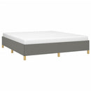 Boxspring sengeramme 180x200 cm stof mørkegrå