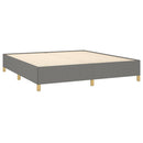 Boxspring sengeramme 180x200 cm stof mørkegrå