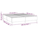 Boxspring sengeramme 180x200 cm stof sort