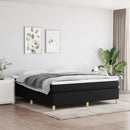 Boxspring sengeramme 180x200 cm stof sort