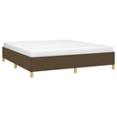 Boxspring sengeramme 180x200 cm stof mørkebrun