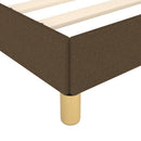Boxspring sengeramme 180x200 cm stof mørkebrun