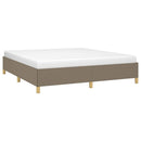 Boxspring sengeramme 180x200 cm stof gråbrun