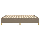 Boxspring sengeramme 180x200 cm stof gråbrun
