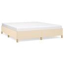 Boxspring sengeramme 180x200 cm stof cremefarvet