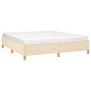 Boxspring sengeramme 180x200 cm stof cremefarvet