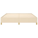 Boxspring sengeramme 180x200 cm stof cremefarvet