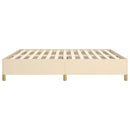 Boxspring sengeramme 180x200 cm stof cremefarvet