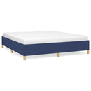 Boxspring sengeramme 180x200 cm stof blå