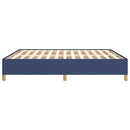 Boxspring sengeramme 180x200 cm stof blå