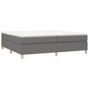 Boxspring sengeramme 200x200 cm stof mørkegrå