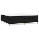 Boxspring sengeramme 200x200 cm stof sort