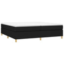 Boxspring sengeramme 200x200 cm stof sort