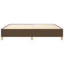 Boxspring sengeramme 200x200 cm stof mørkebrun