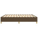 Boxspring sengeramme 200x200 cm stof mørkebrun