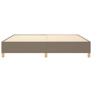 Boxspring sengeramme 200x200 cm stof gråbrun
