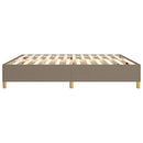 Boxspring sengeramme 200x200 cm stof gråbrun