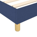 Boxspring sengeramme 200x200 cm stof blå