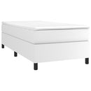 Boxspring sengeramme 80x200 cm kunstlæder hvid