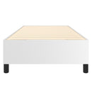 Boxspring sengeramme 80x200 cm kunstlæder hvid