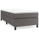 Boxspring sengeramme 80x200 cm kunstlæder grå
