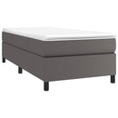 Boxspring sengeramme 80x200 cm kunstlæder grå