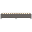 Boxspring sengeramme 80x200 cm kunstlæder grå