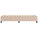 Boxspring sengeramme 80x200 cm kunstlæder cappuccinofarvet