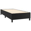 Boxspring sengeramme 90x190 cm kunstlæder sort