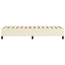 Boxspring sengeramme 90x190 cm kunstlæder brun