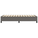 Boxspring sengeramme 90x190 cm kunstlæder grå