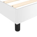Boxspring sengeramme 100x200 cm kunstlæder hvid