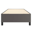 Boxspring sengeramme 100x200 cm kunstlæder grå