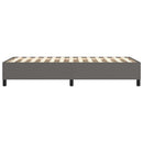 Boxspring sengeramme 100x200 cm kunstlæder grå