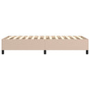 Boxspring sengeramme 100x200 cm kunstlæder cappuccinofarvet