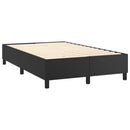 Boxspring sengeramme 120x200 cm kunstlæder sort