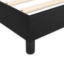 Boxspring sengeramme 120x200 cm kunstlæder sort