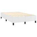 Boxspring sengeramme 120x200 cm kunstlæder hvid