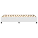 Boxspring sengeramme 120x200 cm kunstlæder hvid