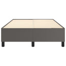 Boxspring sengeramme 120x200 cm kunstlæder grå