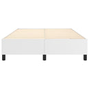 Boxspring sengeramme 140x190 cm kunstlæder hvid