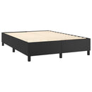 Boxspring sengeramme 140x200 cm kunstlæder sort