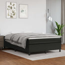 Boxspring sengeramme 140x200 cm kunstlæder sort