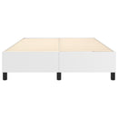 Boxspring sengeramme 140x200 cm kunstlæder hvid