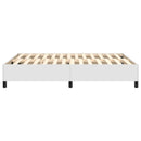 Boxspring sengeramme 140x200 cm kunstlæder hvid
