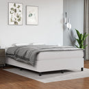 Boxspring sengeramme 140x200 cm kunstlæder hvid
