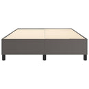 Boxspring sengeramme 140x200 cm kunstlæder grå