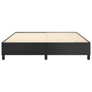 Boxspring sengeramme 160x200 cm kunstlæder sort