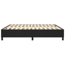 Boxspring sengeramme 160x200 cm kunstlæder sort